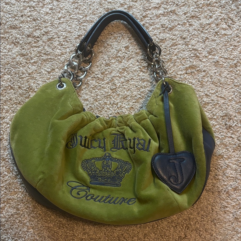 Juicy Couture Navy Green & Blue Bag